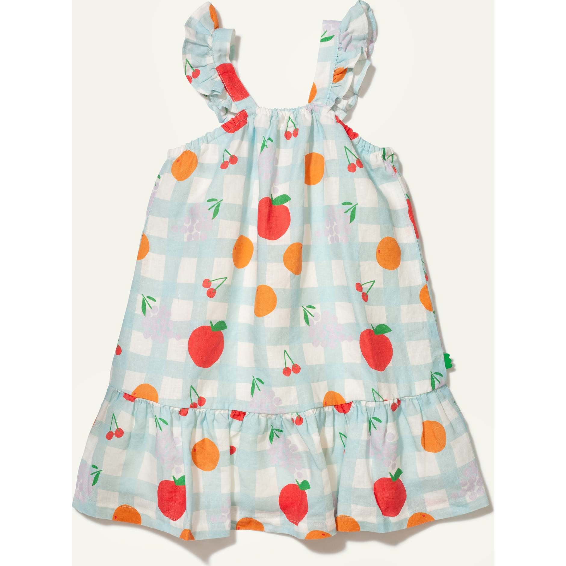 Linen Picnic Kid Ruffle Dress - Dresses - 1