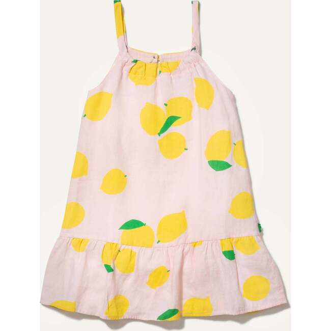 Linen Lemon Strappy Kid Dress