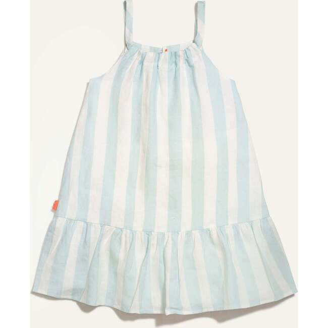 Linen Cabana Stripe Strappy Kid Dress