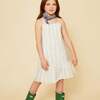 Linen Cabana Stripe Strappy Kid Dress - Dresses - 2