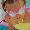 Blush Begonia Flower Bud Youth Swim Goggle - Swim Goggles - 2