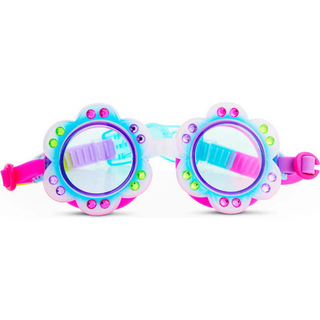 Blossom Blue Flower Youth Swim Goggle