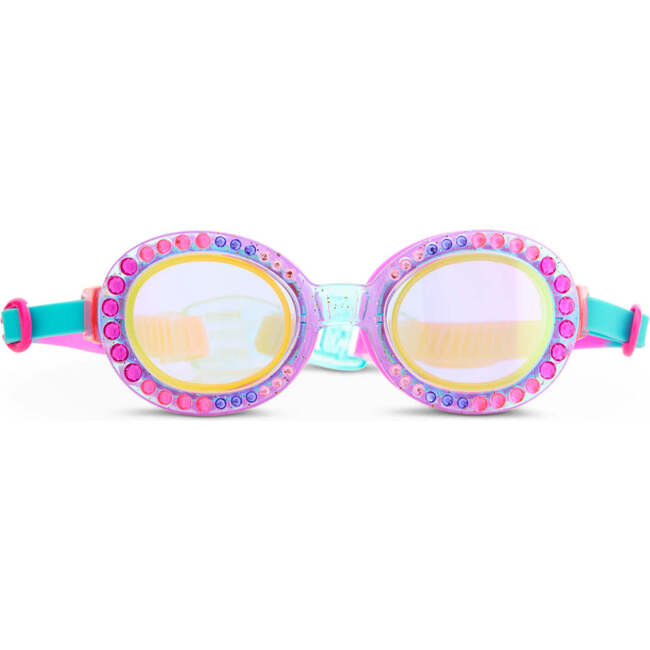 Bedazzled Blue Sparkle Youth Swim Goggle