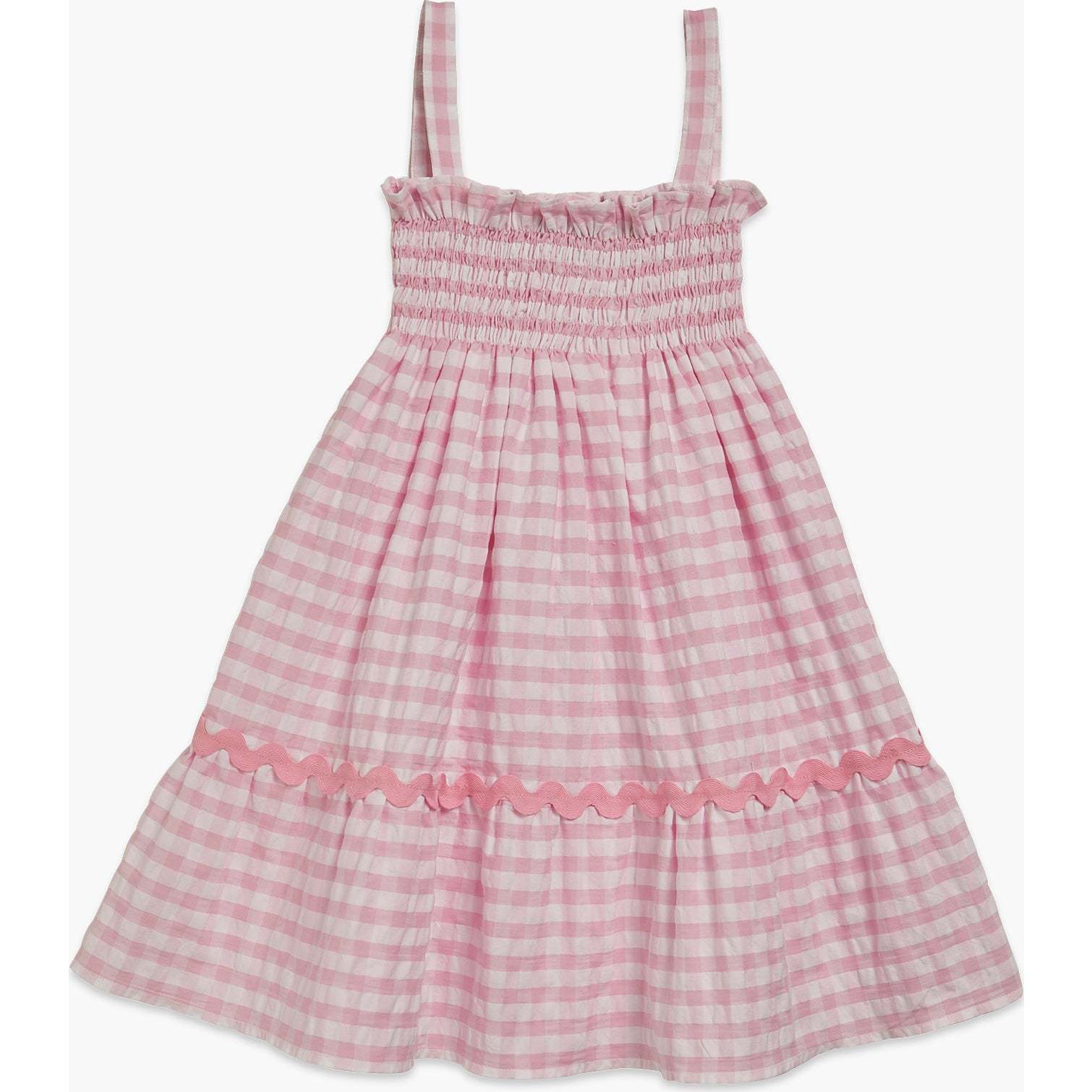 Lily Dress, Pink Bold Vichy - Dresses - 1