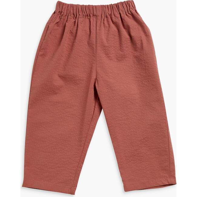 Tito Trousers, Brick Seersucker