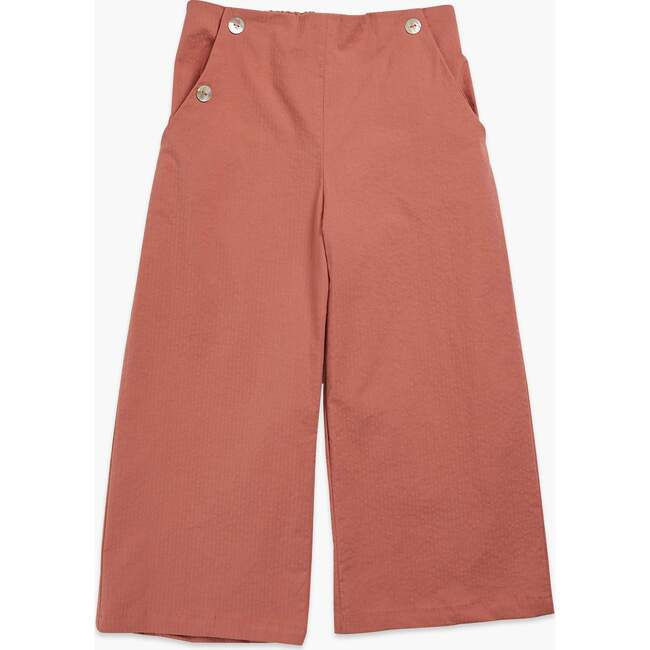 Fleur Trousers, Brick Seersucker