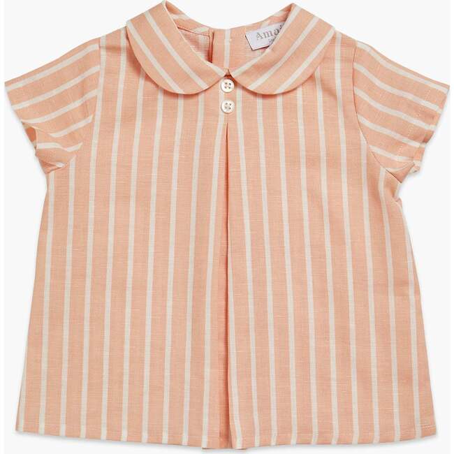 Darius Shirt, Peach Stripe