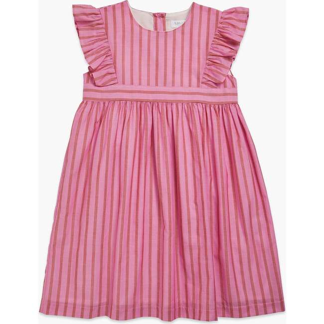 Bordeaux Dress, Fuchsia Stripe