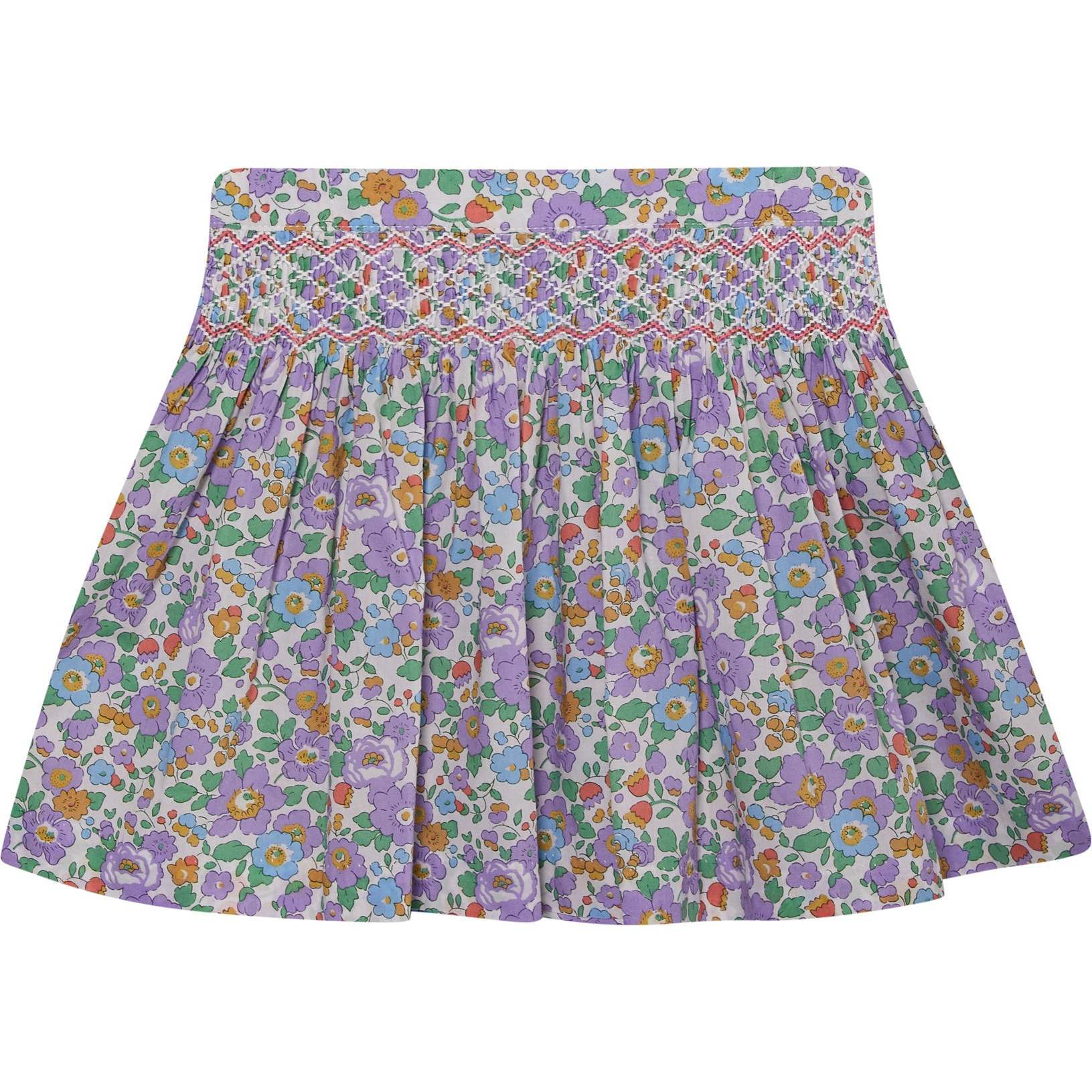 Made with Liberty Fabric Girls Skirt Susanna, Purple - Skirts - 1