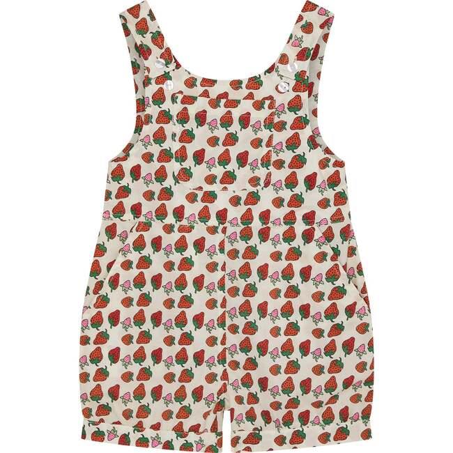 Melody Girls Dungarees, Strawberry Print