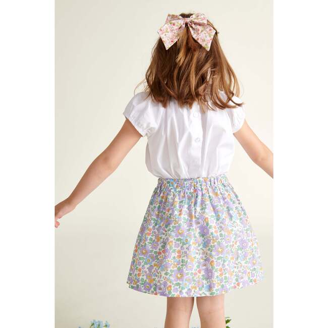 Made with Liberty Fabric Girls Skirt Susanna, Purple - Skirts - 4