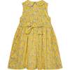 Made With Liberty Fabric Smocked Girls Dress Marina, Yellow - Dresses - 4