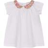 Made With Liberty Fabric Girls blouse Rose, White - Blouses - 1 - thumbnail