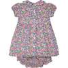 Made With Liberty Fabric Smocked Baby Dress Fable, Pink and Purple - Dresses - 4