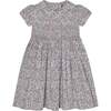 Hand-smocked Girls Dress Posie, White - Dresses - 1 - thumbnail