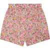 Made With Liberty Fabric Girls Shorts Dana, Pink Floral - Shorts - 3