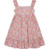 Made With Liberty Fabric Girls Sun Dress Ivy, Pink Floral - Dresses - 4