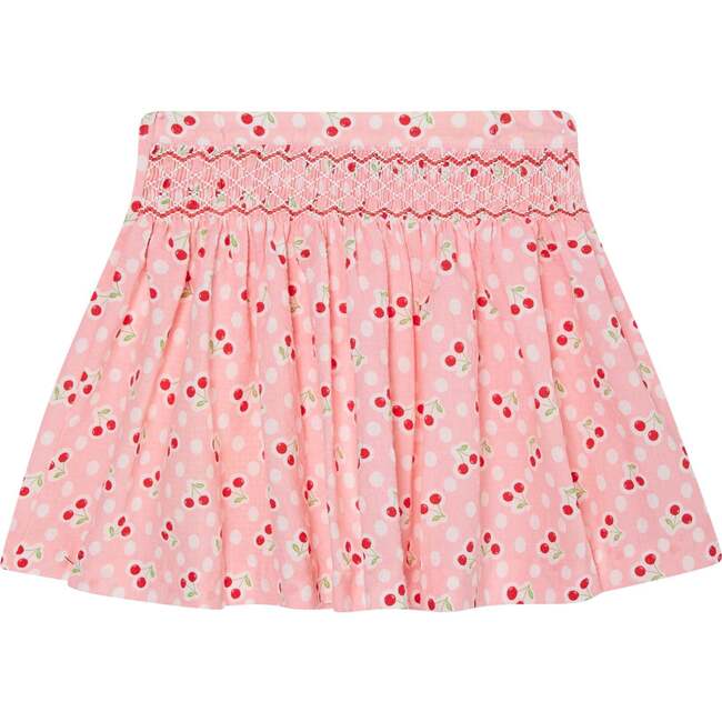 Hand-Smocked Girls Skirt Annie, Pink