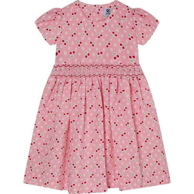 Hand-Smocked Girls Dress Sakura, Pink