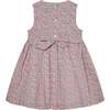 Made With Liberty Fabric Girls Dress Aya, Pink Neon Floral - Dresses - 4