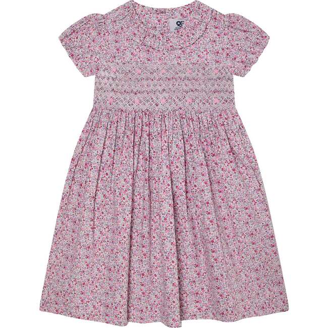 Hand-Smocked Girls Dress Romy, Pink