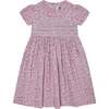 Hand-Smocked Girls Dress Romy, Pink - Dresses - 1 - thumbnail