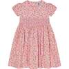 Hand-Smocked Girls Dress Maisie, Pink - Dresses - 1 - thumbnail