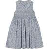 Hand-Smocked Girls Dress Lorelei, Lavender & Blue - Dresses - 1 - thumbnail