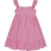 Hand-Smocked Girls Sundress Lucy, Pink - Dresses - 4