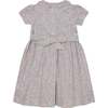 Hand-Smocked Girls Dress Rosie, White & Pastel Pink - Dresses - 4