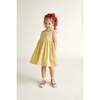 Hand-Smocked Girls Dress Minnie, Yellow - Dresses - 2