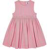 Hand-Smocked Girls Dress Coral, Pink - Dresses - 1 - thumbnail