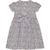 Hand-smocked Girls Dress Posie, White - Dresses - 4