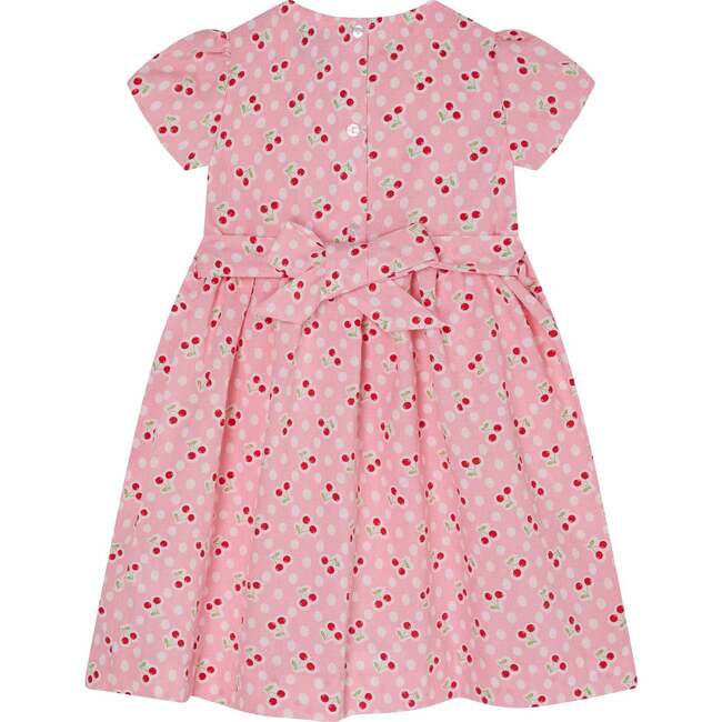 Hand-Smocked Girls Dress Sakura, Pink - Dresses - 4