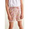 Made With Liberty Fabric Girls Shorts Dana, Pink Floral - Shorts - 5