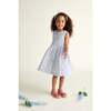 Hand-Smocked Girls Dress Lorelei, Lavender & Blue - Dresses - 2