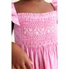 Hand-Smocked Girls Sundress Lucy, Pink - Dresses - 5