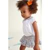 Laurent Cotton Baby Blouse, White - Blouses - 4