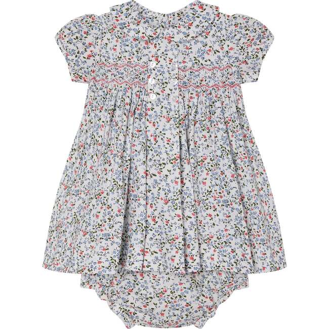 Hand-Smocked Baby Dress Susie, White