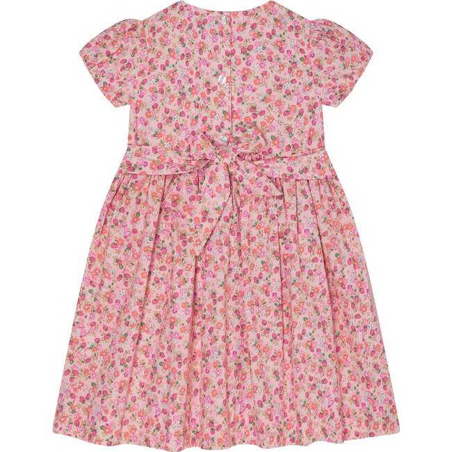 Hand-Smocked Girls Dress Maisie, Pink - Dresses - 4