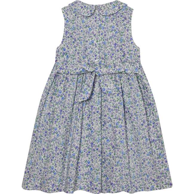 Hand-Smocked Girls Dress Lorelei, Lavender & Blue - Dresses - 4