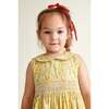 Hand-Smocked Girls Dress Minnie, Yellow - Dresses - 5