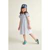 Hand-Smocked Girls Dress Jody, White & Blue - Dresses - 2