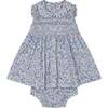 Hand-Smocked Baby Dress Cadence, Lavender & Blue - Dresses - 1 - thumbnail