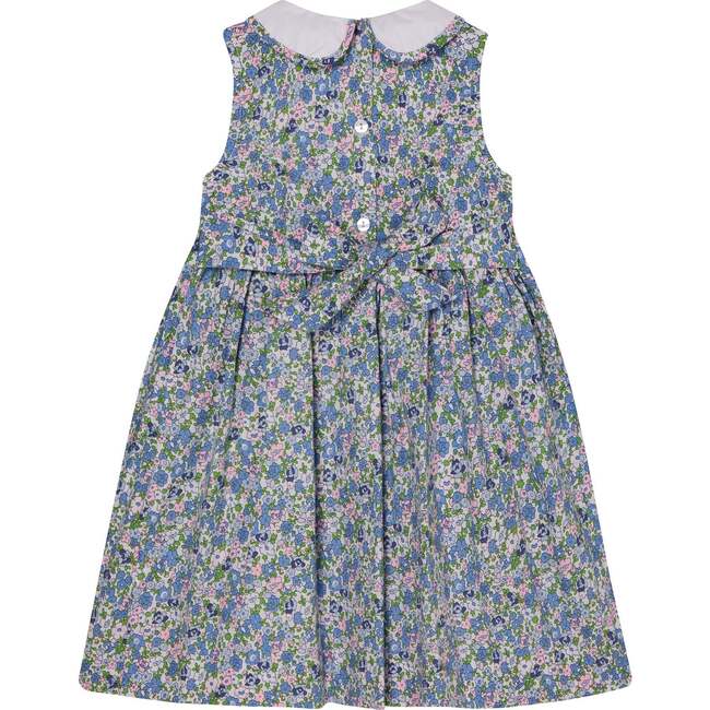 Hand-Smocked Girls Dress Eden, Blue - Dresses - 3