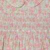 Hand-Smocked Girls Dress Betty, White & Peach - Dresses - 3