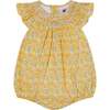 Hand-Smocked Baby Bubble Sidney, Yellow - Rompers - 1 - thumbnail