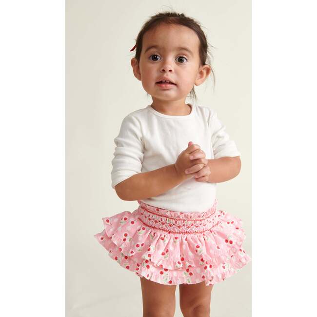 Hand-Smocked Baby Skort Briar, Pink - Skirts - 2