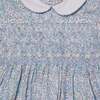 Hand-Smocked Baby Dress Jessamy, White & Blue - Dresses - 3