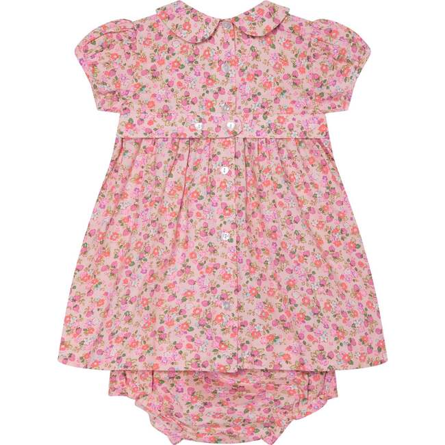 Hand-Smocked Baby Dress Luna, Pink - Dresses - 4